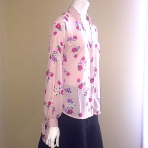 NWT, Express  floral button down blouse , size S/P
